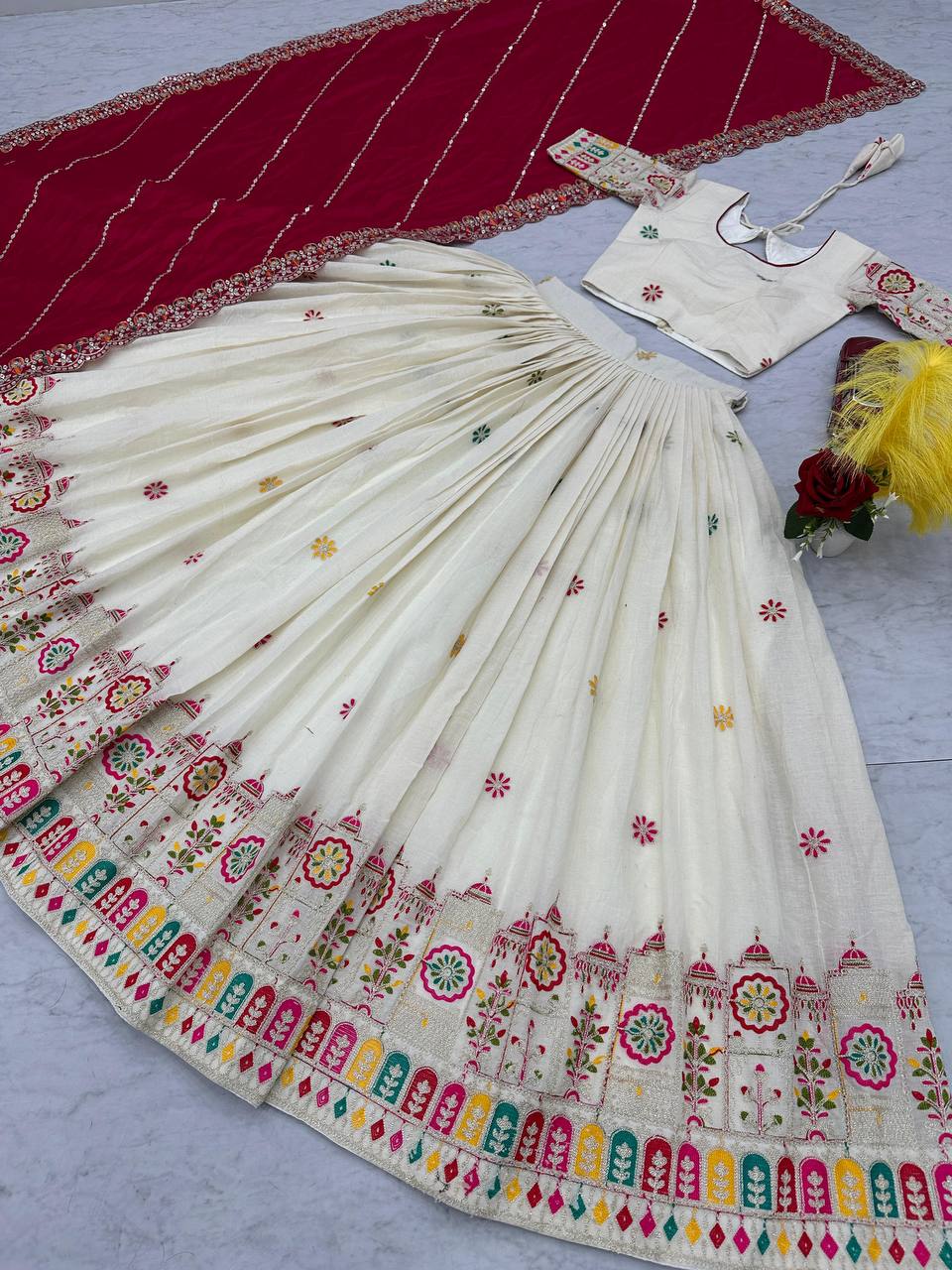 Cotton Embroidered Chaniya Choli – Navratri & Garba Wear