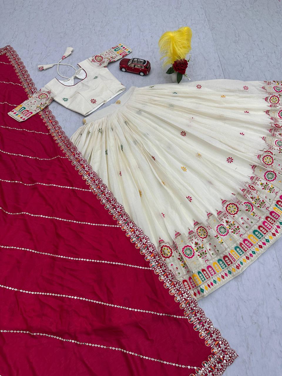 Cotton Embroidered Chaniya Choli – Navratri & Garba Wear