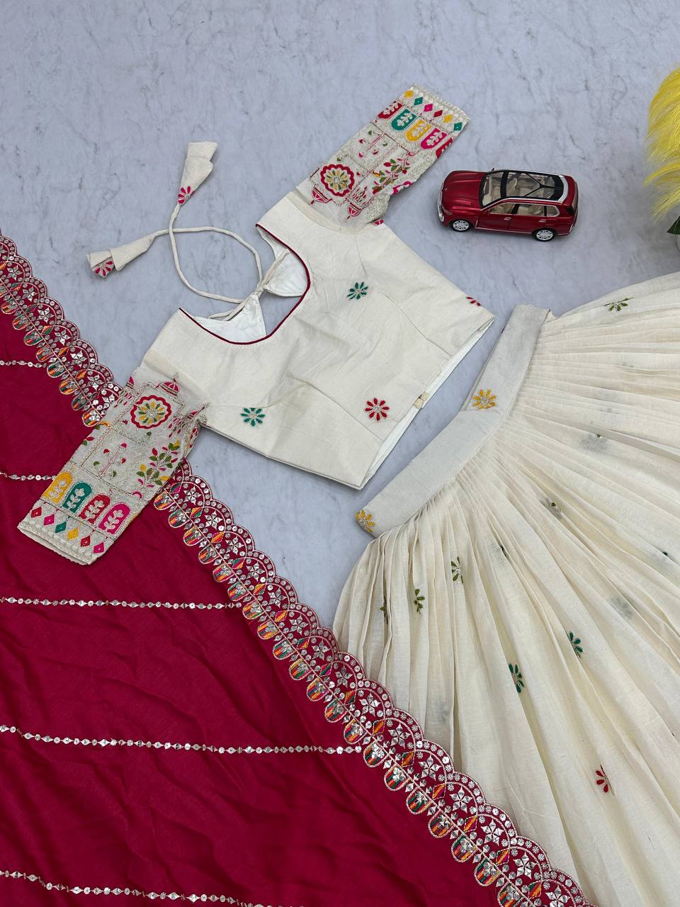Cotton Embroidered Chaniya Choli – Navratri & Garba Wear